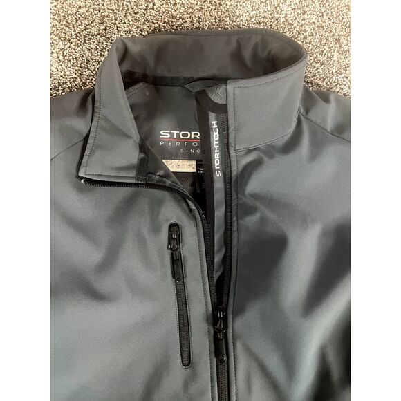 Men's StormTech Performance Grey Soft Shell Jacket Size L - Picture 2 of 8